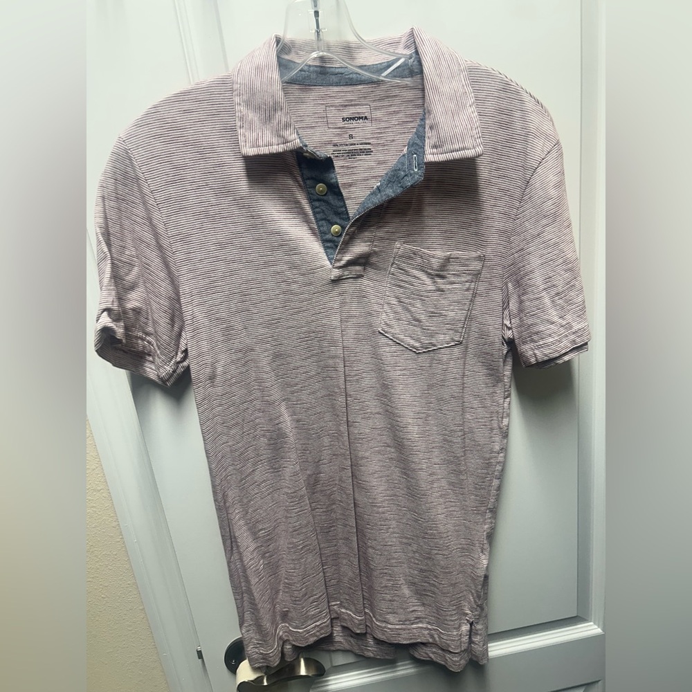 Men's Striped Polo Shirt